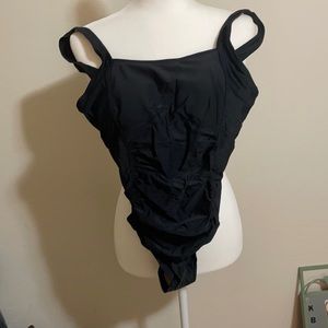Black one piece swimsuit